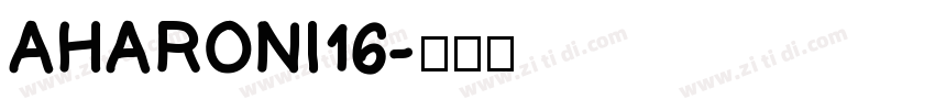 Aharoni16字体转换