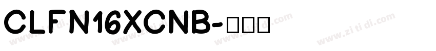 clfn16xcnb字体转换