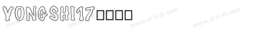 YONGSHI17字体转换