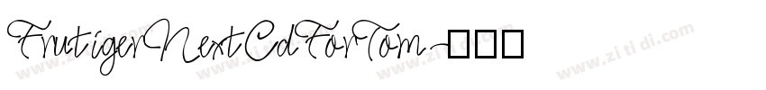 FrutigerNextCdForTom字体转换