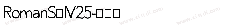 RomanS_IV25字体转换