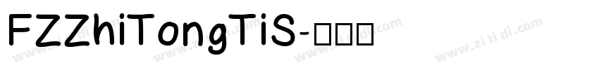 FZZhiTongTiS字体转换
