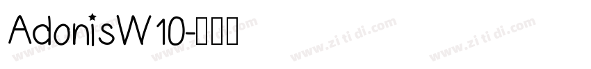 AdonisW10字体转换