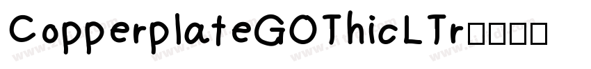 CopperplateGOThicLTr字体转换