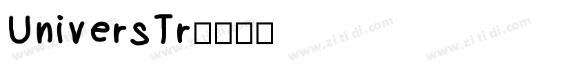 UniversTr字体转换