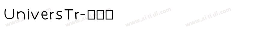 UniversTr字体转换