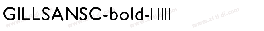 GILLSANSC-bold字体转换