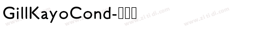 GillKayoCond字体转换