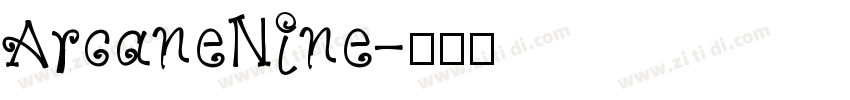 ArcaneNine字体转换