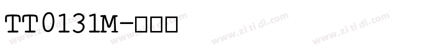TT0131M字体转换