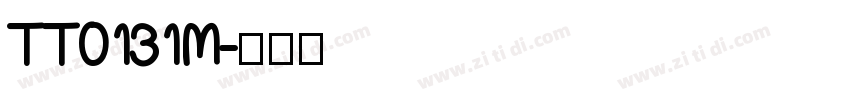 TT0131M字体转换