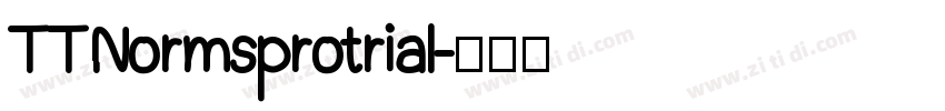 TTNormsprotrial字体转换