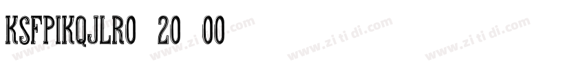 KSFPIKQJLR0_20_00字体转换
