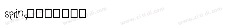 spring朝时体字体转换