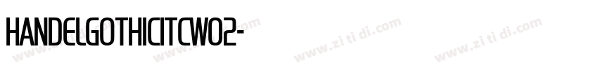HandelGothicITCW02字体转换