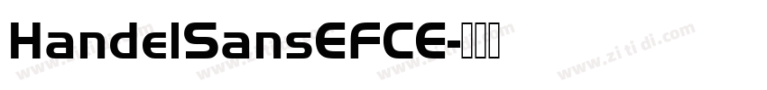 HandelSansEFCE字体转换