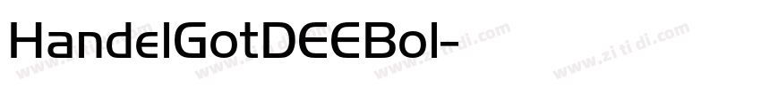 HandelGotDEEBol字体转换