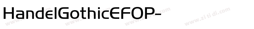 HandelGothicEFOP字体转换