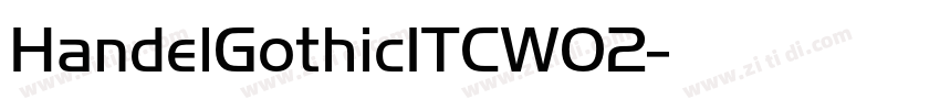 HandelGothicITCW02字体转换