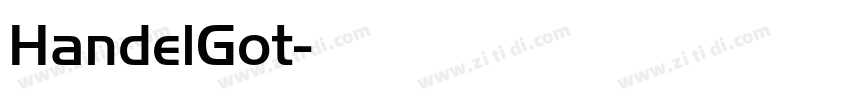 HandelGot字体转换