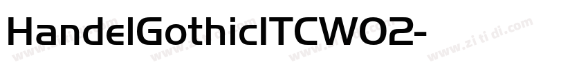 HandelGothicITCW02字体转换