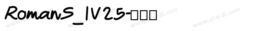 RomanS_IV25字体转换