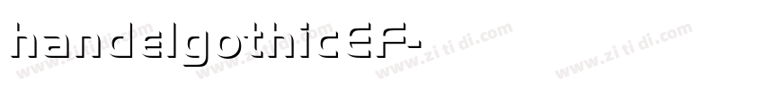 handelgothicEF字体转换