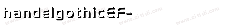 handelgothicEF字体转换