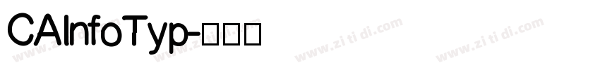 CAInfoTyp字体转换