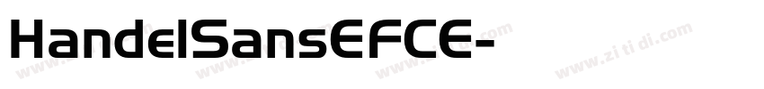 HandelSansEFCE字体转换