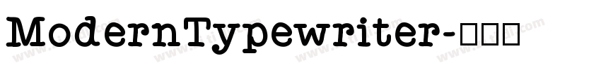ModernTypewriter字体转换