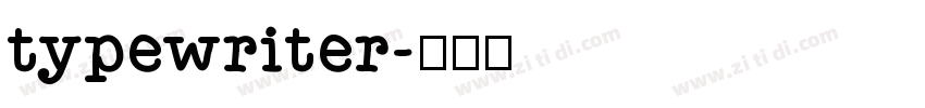typewriter字体转换