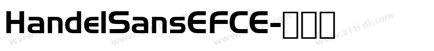 HandelSansEFCE字体转换