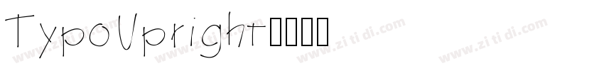 TypoUpright字体转换