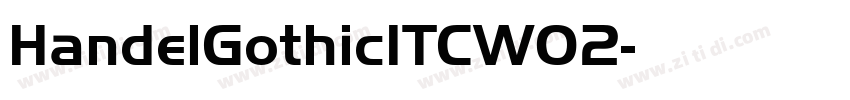 HandelGothicITCW02字体转换