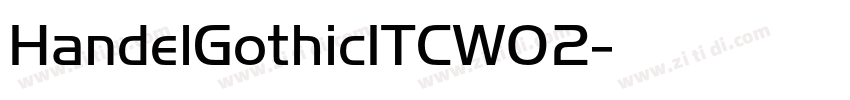 HandelGothicITCW02字体转换