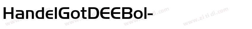 HandelGotDEEBol字体转换