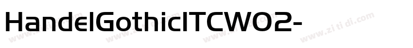 HandelGothicITCW02字体转换