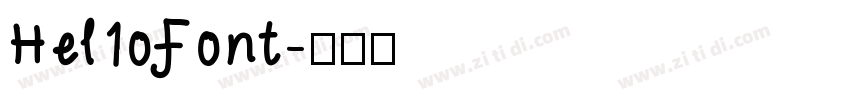 Hel1oFont字体转换