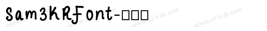 Sam3KRFont字体转换