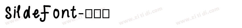 SildeFont字体转换
