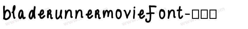 bladerunnermovieFont字体转换