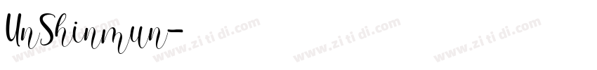 UnShinmun字体转换