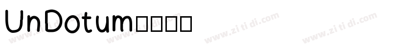UnDotum字体转换