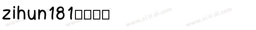 zihun181字体转换