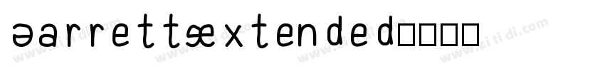 BarrettExtended字体转换