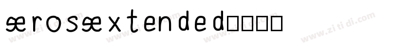 ErosExtended字体转换