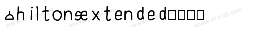 ShiltonExtended字体转换