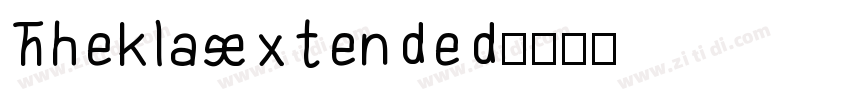 TheklaExtended字体转换