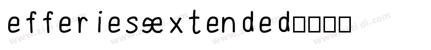 efferiesExtended字体转换